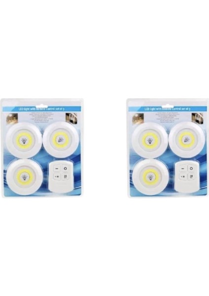 Technomax Geseus Uzaktan Kumandalı Pilli Üçlü Spot LED