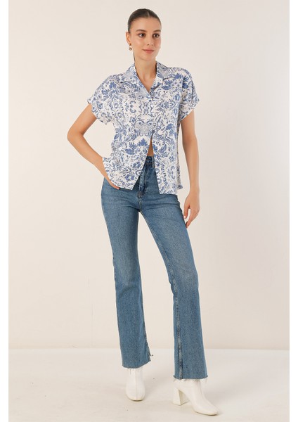 3711 Yarım Kol Gömlek - D.mavi fırsatları
