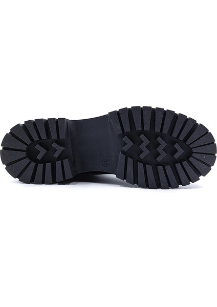 SV030 Deri Lastikli Siyah Kadın Chelsea Bot fırsatları