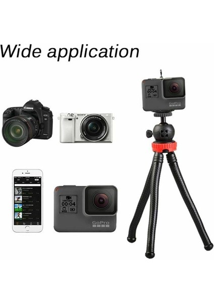 Bluetooth Kumandalı Esnek Ahtapot Flexıble Tripod Selfie Masa Üstü Stand