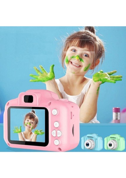 Mini 1080P Hd Kamera Çocuklar Için Dijital Fotoğraf Makinesi 2.0 Inç Ekran 720-1080P Pembe Renk