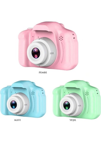 Mini 1080P Hd Kamera Çocuklar Için Dijital Fotoğraf Makinesi 2.0 Inç Ekran 720-1080P Pembe Renk