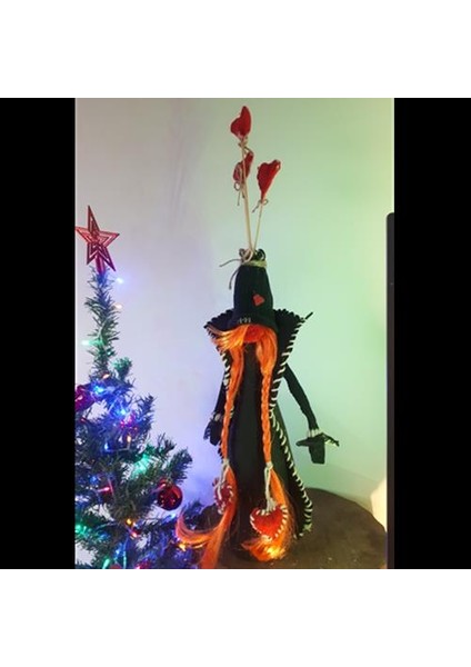 Şans Cücesi 60 cm Kızıl Saçlı Kız Hediyelik