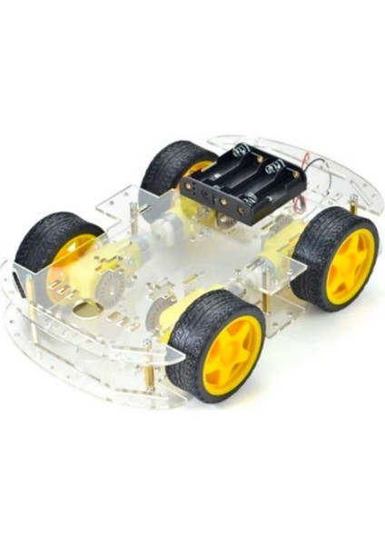 Arduino Bluetooth Kontollu 4WD Araba Robot Kiti - 4WD