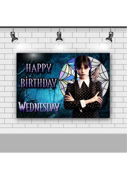 Wednesday Doğum Günü 50X70 cm Wednesday Doğum Günü Konsepti Afişi