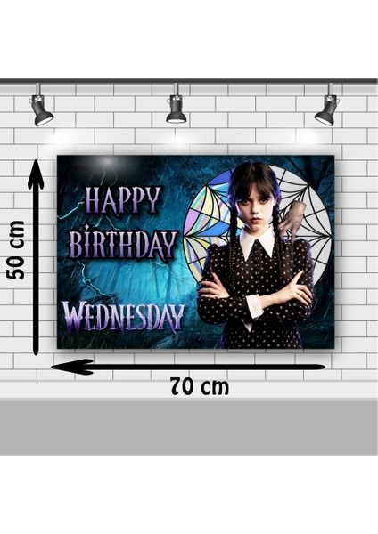 Wednesday Doğum Günü 50X70 cm Wednesday Doğum Günü Konsepti Afişi fiyatları