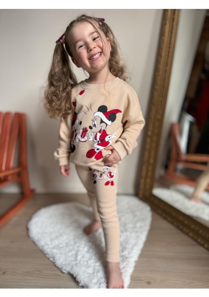 Yigit Butik Minne Baskılı Taytlı Kız Çocuk Takım fırsatları