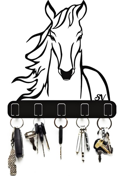 ( Horse - At ) Metal Askılık ,anahtarlık