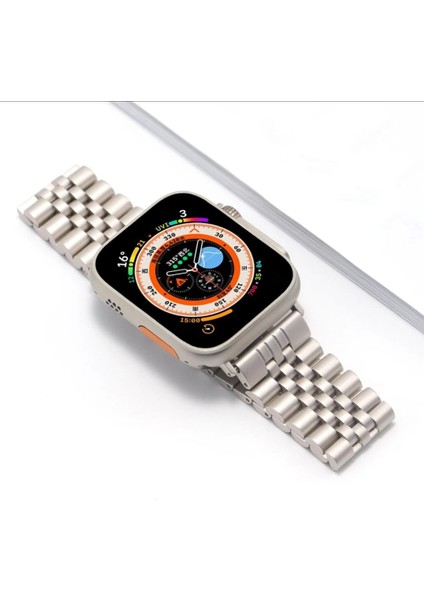 Cool Cold  Apple Watch 38/40/41 mm Paslanmaz Çelik Ayarlanabilir Rolex Metal Kordon