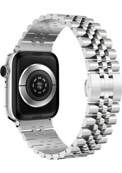 Apple Watch 38/40/41 mm Seri 10/42 iwatch 9 8 Se 7 6 5 4 3 2 Paslanmaz Çelik Ayarlanabilir Rolex Metal Kordon fiyatları