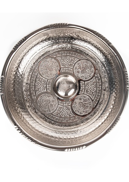 Dmt Copper Home Dmt Gaziantep Bakırdan Otantik Hamam Tası Çap:20 cm 3mm Kalınlık Tuğra Dövmeli