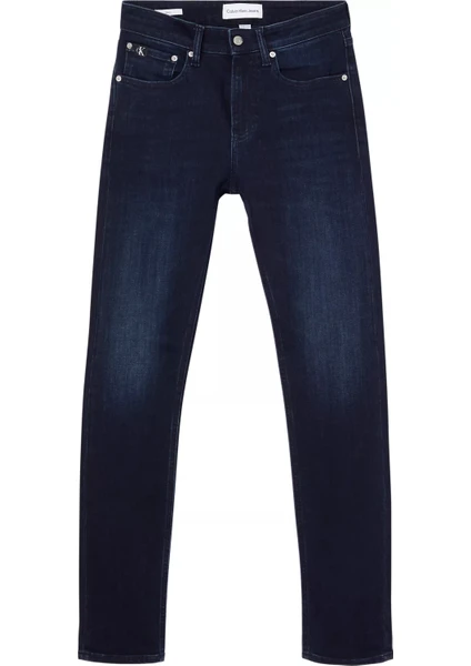 Calvin Klein Erkek Pamuklu Normal Bel 5 Cepli Düğmeli Mavi Jeans J30J323695-1BJ