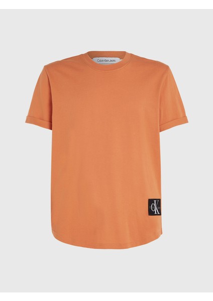 Erkek Yavarlak Yakalı Pamuklu Günlük Kullanım Turuncu T-Shirt J30J323482-Sec fırsatları