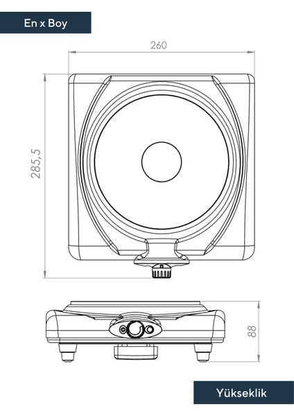Siyah Tekli Hotplate Ocak