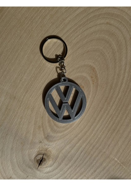 Volkswagen Gümüş Gri Vw Araç Anahtarlık