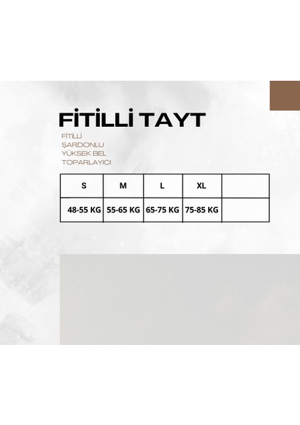 Fitilli Toparlayıcı Yüksek Bel Tayt fırsatları
