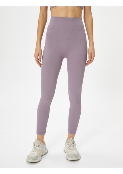 Ekstra Yüksek Bel Dikişsiz Spor Tayt Fitilli modelleri