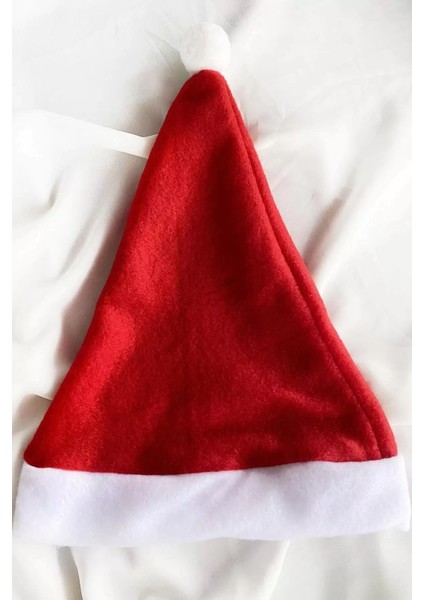 Kırmızı Renk Yılbaşı Şapkası