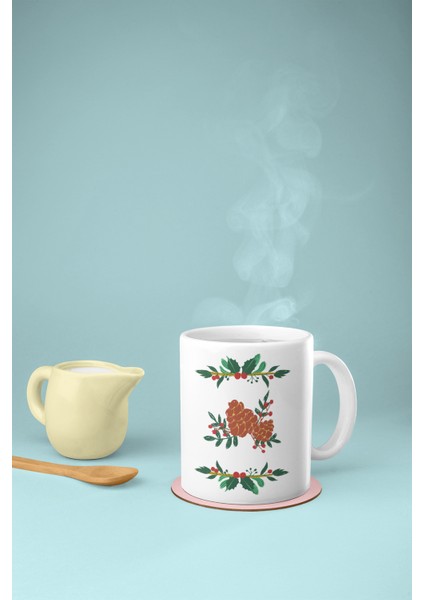 Kozalak Baskılı Yılbaşı Özel Hediyelik Kupa Bardak fiyatları