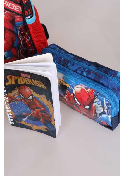 LİSANSLI SPIDERMAN ANAOKULU, BESLENME VE KALEM ÇANTASI 3'LÜSÜ VE 500 ML TRITAN MATARA SETİ modelleri