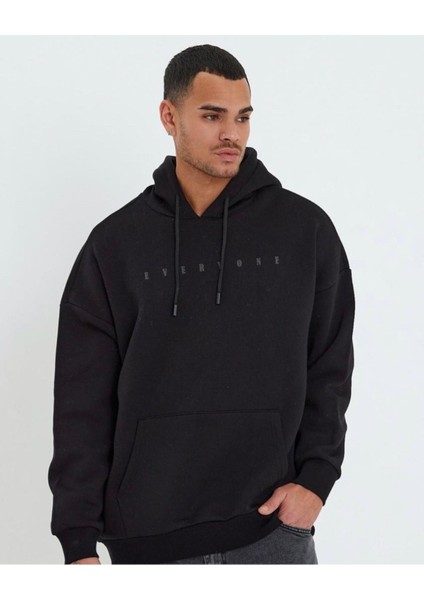 Sweatshirt Akan Boyalı Kuru Kafa Baskılı Kapüşonlu Twılls Owersize Sweat