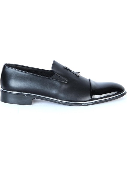 ERAY04 Siyah Rugan Erkek Klasik Ayakkabı