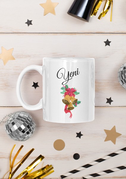 Yeni Yıl Dilekleri Baskılı Yılbaşı Özel Hediyelik Kupa Bardak