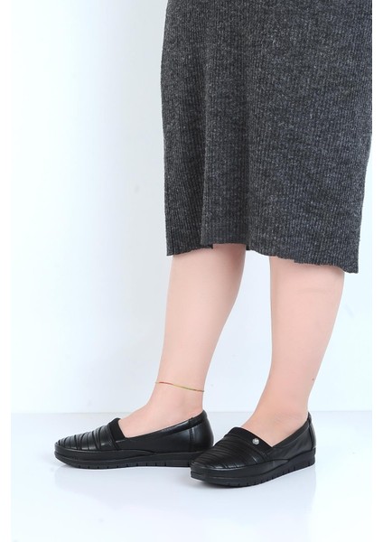 K45 Deri Kadın Düz Babet Ayakkabı modelleri