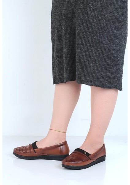 K45 Deri Kadın Düz Babet Ayakkabı modelleri