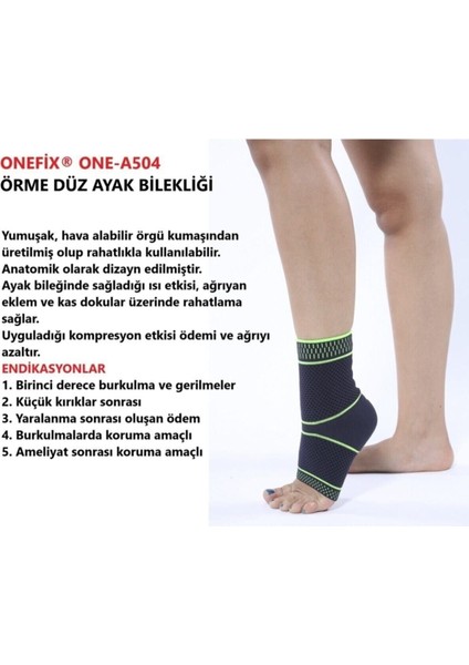 Düz Ayak Bilekliği Sporcu Bilekliği Örme