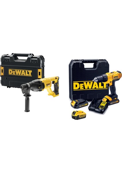 DCH133NT Kırıcı Delici ( 2.6 J ) + DCD771S2 Vidalama+ 1 Adet 4 Amper Akü + 2 Adet 1.5 Ah Akü + 1 Adet Dolum Cihazı