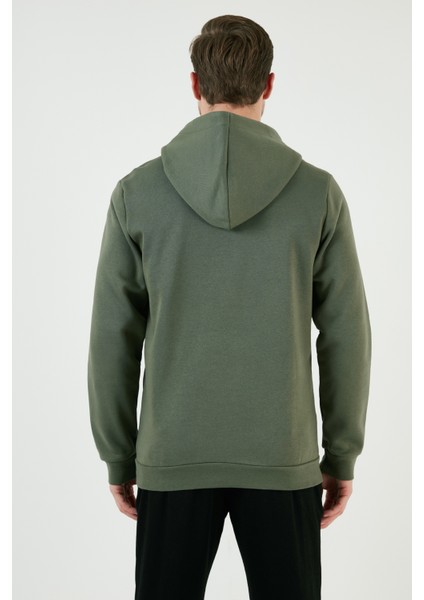 Kanguru Cepli Fermuarlı Kapüşon Yaka Slim Fit Sweat Erkek Sweat 575707