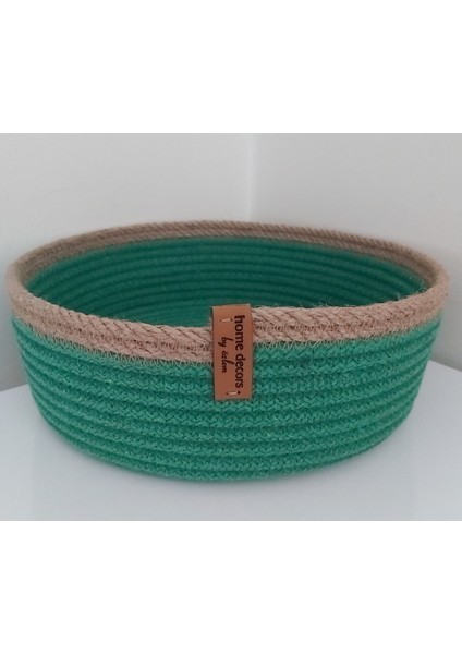 Hasır Sepet Düzenleyici Organizer Dekorasyon Hediyelik - 23X7 cm