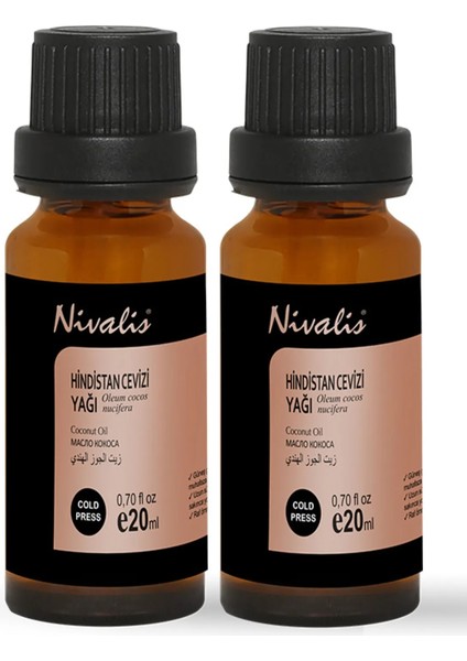 2'li Hindistan Cevizi Yağı 20 ml