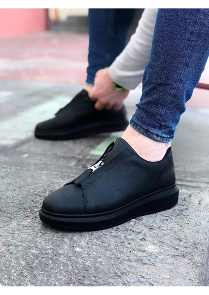 Wagoon WG010 Kömür Cilt Erkek Casual Ayakkabı