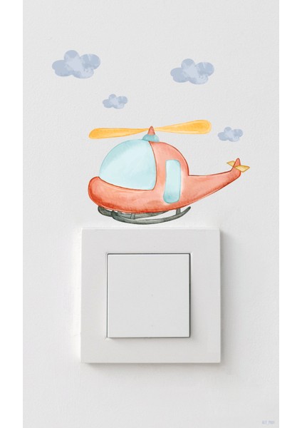Priz Üstü Sticker Helikopter Alymarkt