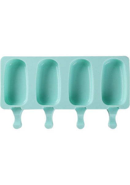 4 Hatta Oval Dondurma Kalıbı Dondurma Meyve Çocuk El Yapımı Dıy Karikatür Popsicle Popsicle Silikon Kalıp Eserdir (Yurt Dışından)