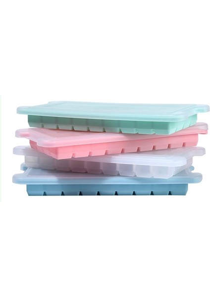 36 Izgaralar Silikon Buz Tepsisi Kapaklı Gıda Sınıfı Silikon Buz Kutusu Ev Dıy Ice Cube Popsicle Kalıp (Yurt Dışından)