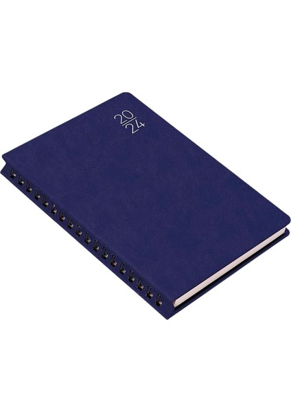 2024 209-FSK Fo x Diary Gizli Spiralli Termo Deri Kapak 17 x 24 Günlük Ajanda Ajanda