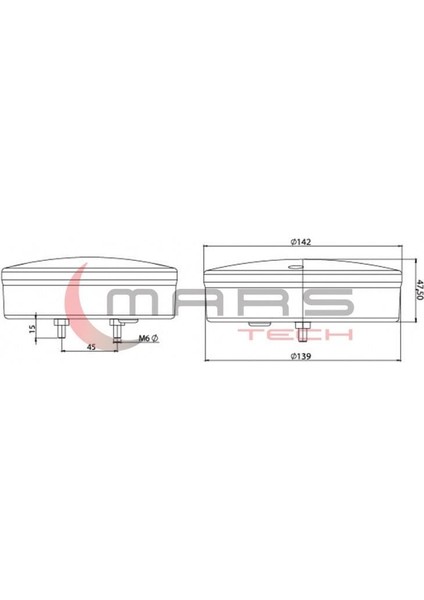 Universal-Unistar Iı LED LED Geri Vites Lamba fiyatları