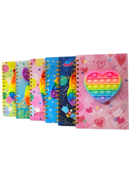A5 Pop-It Sert Kapak Defter Mavi Kedi