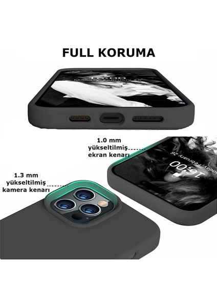 Iphone 14 Pro Petrol Mavi Silikon Kılıf Leke Tutmaz Içi Süet Silinebilir Kamera Çıkıntılı Kapak fırsatları