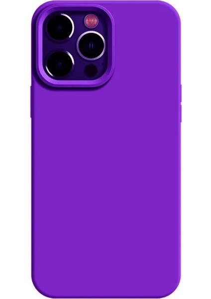 Iphone 14 Pro Menekşe Mor Silikon Kılıf