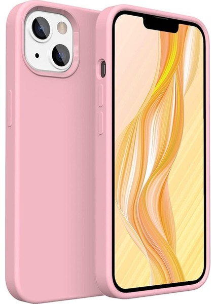 Iphone 14 Uyumlu Pembe Silikon Kılıf