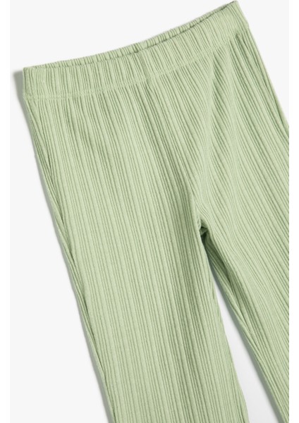 Ispanyol Paça Pantolon Kaşkorse Beli Lastikli modelleri