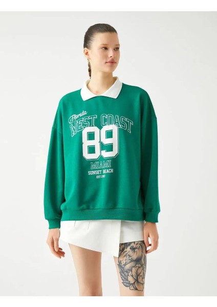 4WAL10049IK Koton Kadın Sweat Yeşil modelleri