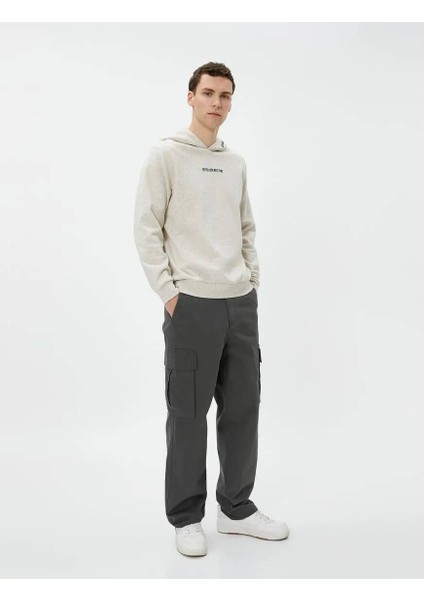 4WAM70125MK Koton Erkek Sweat Gri fiyatları