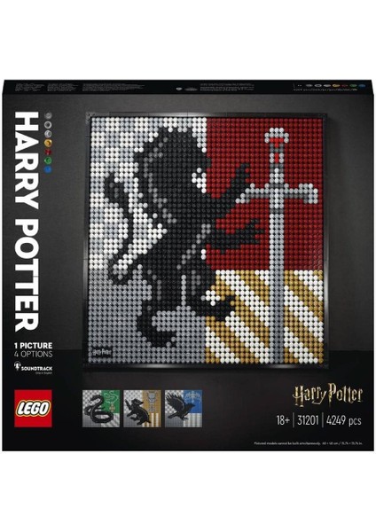 31201 LEGO Harry Potter Hogwarts Crests, 4249 Parça +18 Yaş Özel Ürün