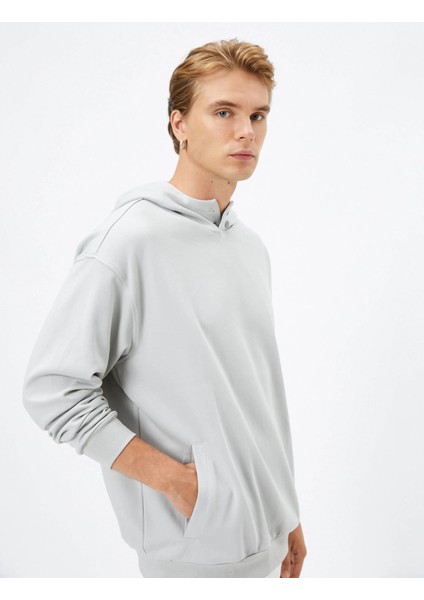 4WAM70047MK Koton Erkek Sweat Gri