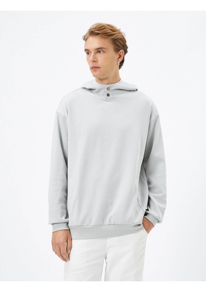 4WAM70047MK Koton Erkek Sweat Gri